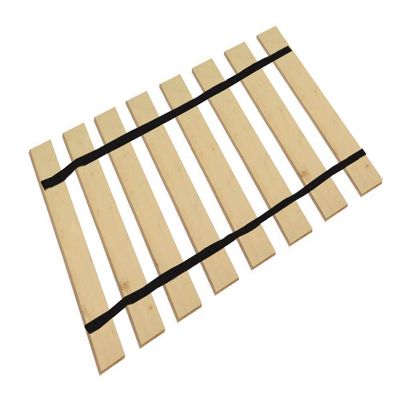 The Furniture Cove Twin Size Custom Width Bed Slats with Black Straps-Help Support Your Box Spring and Mattress (39.75" Wide)