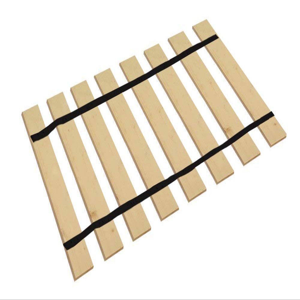 The Furniture Cove Twin Size Custom Width Bed Slats with Black Straps-Help Support Your Box Spring and Mattress (39.75" Wide)