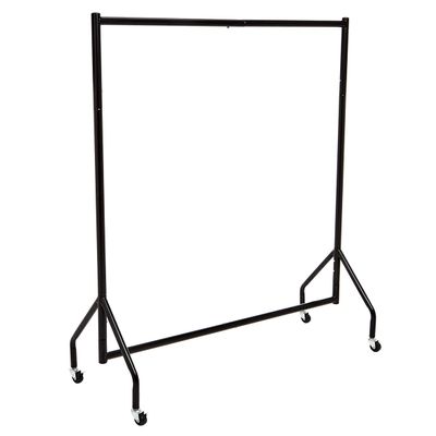 Amazon Basics Heavy Duty Portable Rolling Garment Rack, Hanging Clothes Organizer Rail for Display and Storage, Easy to Assemble, 19 x 60 x 48 inches, Black