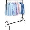Amazon Basics Heavy Duty Portable Rolling Garment Rack, Hanging Clothes Organizer Rail for Display and Storage, Easy to Assemble, 19 x 60 x 48 inches, Black view 2