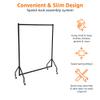 Amazon Basics Heavy Duty Portable Rolling Garment Rack, Hanging Clothes Organizer Rail for Display and Storage, Easy to Assemble, 19 x 60 x 48 inches, Black view 3