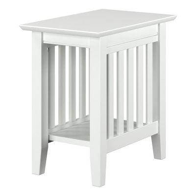 AFI Mission Chair Side Table in White