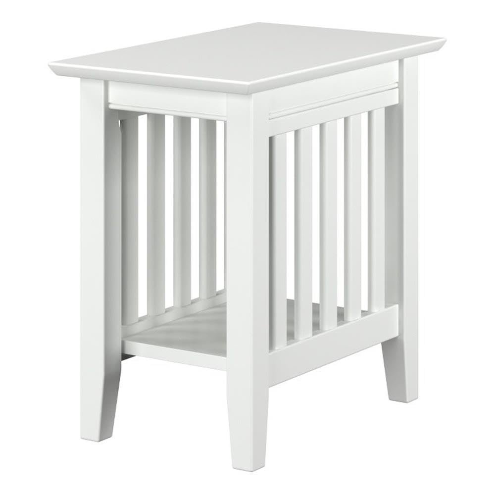 AFI Mission Chair Side Table in White
