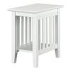 AFI Mission Chair Side Table in White view 1