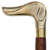 Todays Deals on - 37" Wooden Walking Stick Cane with Brass Dachshund Dog Head Handle - Premium Quality Natural Wood Canes for Men / Women Unique Gifts Wood Walking Stick for Senior Walking Cane view 1