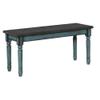BOWERY HILL Kitchen Bench in Teal Blue view 1