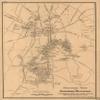 18" x 24" 1898 Map Showing The Location of Every Monument Marker & Tablet with Approaching Roads & Avenues Monumental Guide to The Gettysburg Battlefield view 1