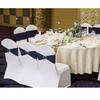 SINSSOWL Wedding Navy Blue Chair Sashes 100 Pack Spandex Chair Bands with Buckles Dark Blue Chairs Bows for Party Birthday Bridal Shower Engagement Anniversary Outdoor Event Decorations view 2