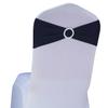 SINSSOWL Wedding Navy Blue Chair Sashes 100 Pack Spandex Chair Bands with Buckles Dark Blue Chairs Bows for Party Birthday Bridal Shower Engagement Anniversary Outdoor Event Decorations view 3