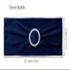SINSSOWL 50 Pack Stretch Spandex Navy Blue Chair Sashes for Wedding Elastic Chairs Bows Bands with Slider Buckles Fitting Party Banquet Restaurant Events Baby Shower Decorations view 3