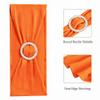 SINSSOWL 50 Pack Spandex Orange Chair Sashes for Wedding Stretch Chairs Bows Bands with Slider Buckles for Party Birthday Feast Banquet Restaurant Halloween Christmas Events Decorations view 4