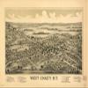 16" x 24" 1899 Map of West Chazy New York view 1