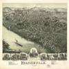 18" x 24" 1899 Map of Moundsville West Virginia view 1