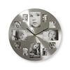 NEDIS CLWA003PH40 Circular Wall Clock, Diameter of 40 cm, Photo Frame, Silver view 1