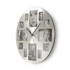 NEDIS CLWA003PH40 Circular Wall Clock, Diameter of 40 cm, Photo Frame, Silver view 3