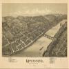 16" x 24" 1896 Map of Kittanning Armstrong County Pennsylvania view 1