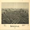 14" x 24" 1899 Map of Barnesville Ohio view 1