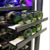 Vinotemp Wine and Beverage Cooler Refrigerator Dual Zone 19 in. Drink Fridge for Bottles and Cans, Adjustable Temperature Control with Glass Doors, 33 Bottle & 101 Can, Stainless Steel view 4