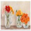 Global Gallery Fleurs et Vases Jaune-Paper Art-50"x26" view 1