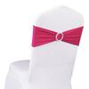SINSSOWL Pack of 50 Spandex Hot Pink Chair Sashes for Wedding Fuchsia Chair Bows Sashes Bands Buckles Fitting Birthday Party Events Engagement Anniversary Bridal Shower Baby Shower Decoration view 1