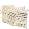 Whaline Pack of 20 Bachelorette Party Bags with Drawstring Cotton Recovery Kit Bags Muslin Tote Bag for Bridal Shower Wedding Gift Decoration Hen Night Parties (10 x 15 cm) view 1