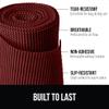GORILLA GRIP powerGRIP Drawer Shelf and Cabinet Liner, Thick Strong Hold, Non-Adhesive Liners Protect Kitchen Cabinets and Cupboard, Bathroom Drawers, Easy Install, Breathable Mat, 12" x20', Red view 2