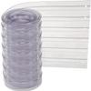 12" x 7' Scratch Resistant Ribbed Clear Strip for Strip Curtains view 1