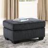 Signature Design by Ashley Altari Modern Rectangular Accent Ottoman, Dark Gray view 2