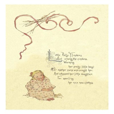 Global Gallery Nursery Rhymes: Little Polly Flinders-Paper Art-20"x26"