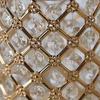 2 Pack 9" Tall Gold Crystal Beaded Metal Candle Holders - Wedding Party Dining Home Centerpieces Decorations view 4