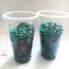 Liying Acrylic Diamonds Table Decorations Faux Round Crystals Treasure Gems for Table Scatters, Vase Fillers, Arts & Crafts, Wedding Decoration (8mm 1000pcs Purple) view 2