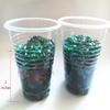 Liying Acrylic Diamonds Table Decorations Faux Round Crystals Treasure Gems for Table Scatters, Vase Fillers, Arts & Crafts, Wedding Decoration (8mm 1000pcs Gold & Silver) view 3