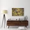 Global Gallery Northern Saw-whet Owl Perching in a Wild Rose Bush, British Columbia, Canada-Paper Art-50"x34" view 2