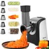 Electric Cheese Grater, Professional Electric Slicer Shredder, 150W Cheese Grater/Chopper Salad Maker, Shredder for Home Kitchen Use with One-Touch Control | 5 Free Attachments view 1