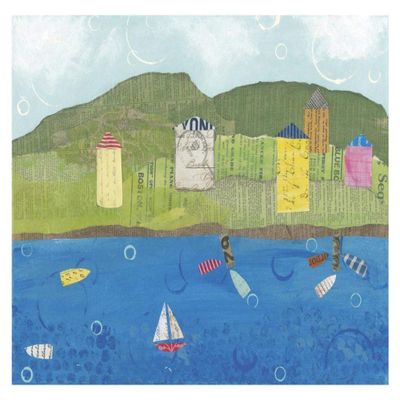 Global Gallery Coastal Harbor II -PaperArt-18 x14