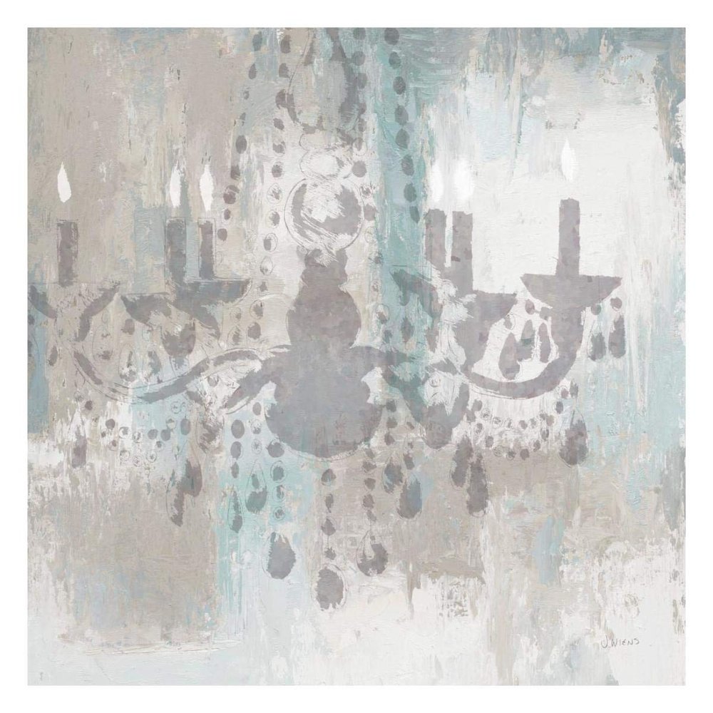Global Gallery Candelabra Teal I -PaperArt-26 x26