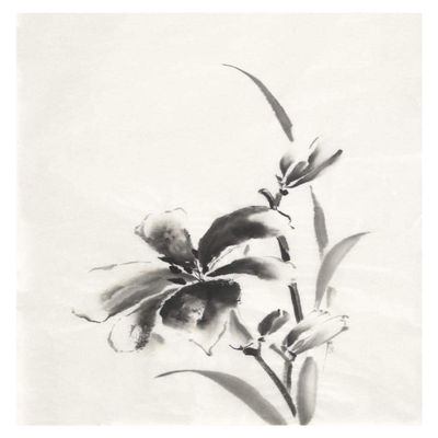 Global Gallery Sumi Daylily IV -PaperArt-14 x18