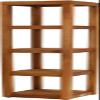 AquaTeak Sula Square Five-Tier Teak Bath Stand view 3