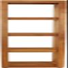 AquaTeak Sula Square Five-Tier Teak Bath Stand view 4