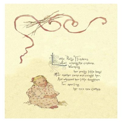 Global Gallery Nursery Rhymes: Little Polly Flinders-Paper Art-26"x34"