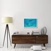 Global Gallery Spotted Eagle Ray Schooling in Protective Group, Galapagos Islands, Ecuador-Paper Art-32"x22" view 2