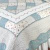Elegant Decor Ashley Blue Cotton Foral Patchwork Quilt Collection (Queen Quilt 90" W x 90" L) view 2