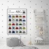 ABC Car Poster - Handmade Print of A to Z - 8x10" Satin Print (Unframed) - Gift for Car Enthusiast view 3