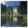 Global Gallery Granite Reflecting in Pool, Yosemite National Park, California-Paper Art-20"x14" view 1
