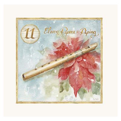Global Gallery 12 Days of Christmas XI -PaperArt-18 x14