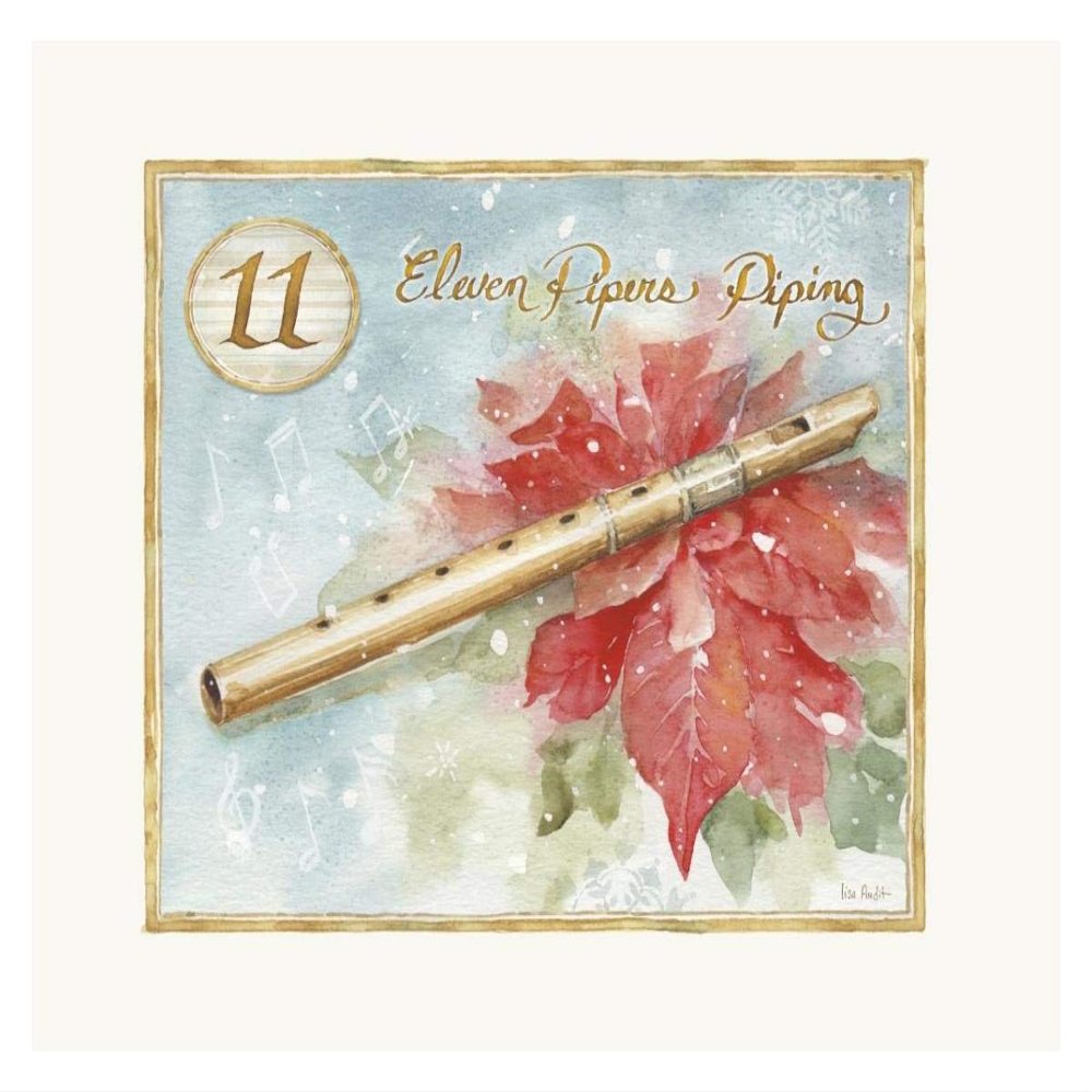 Global Gallery 12 Days of Christmas XI -PaperArt-18 x14