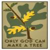 Global Gallery Only God Can Make a Tree, 1938-Paper Art-14"x20" view 1
