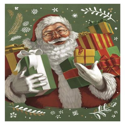 Global Gallery Santas List IV Crop -PaperArt-26 x34