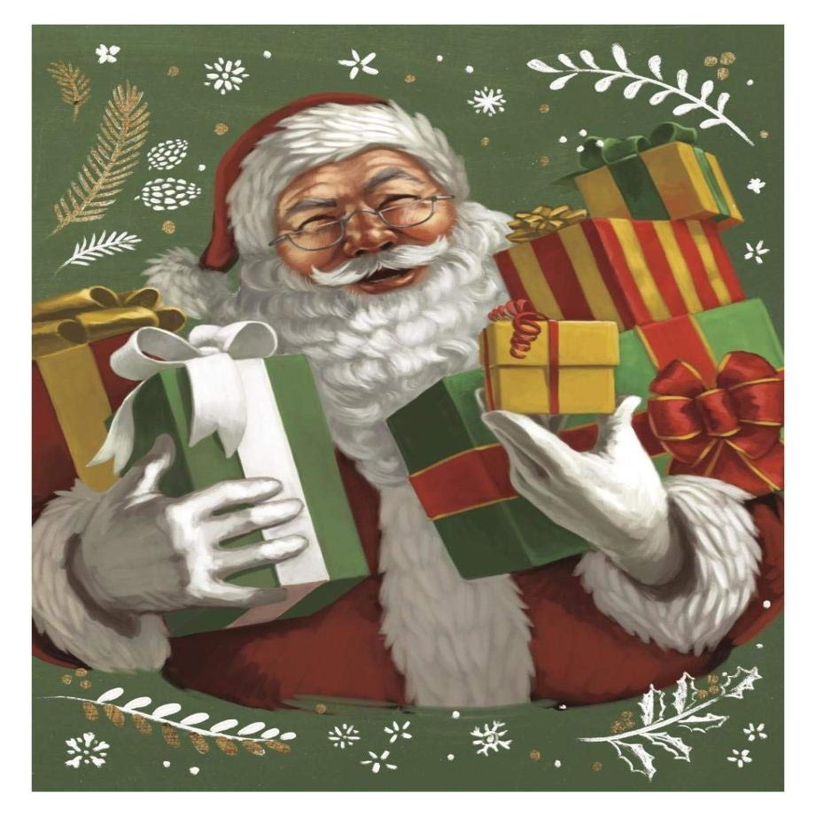 Global Gallery Santas List IV Crop -PaperArt-26 x34