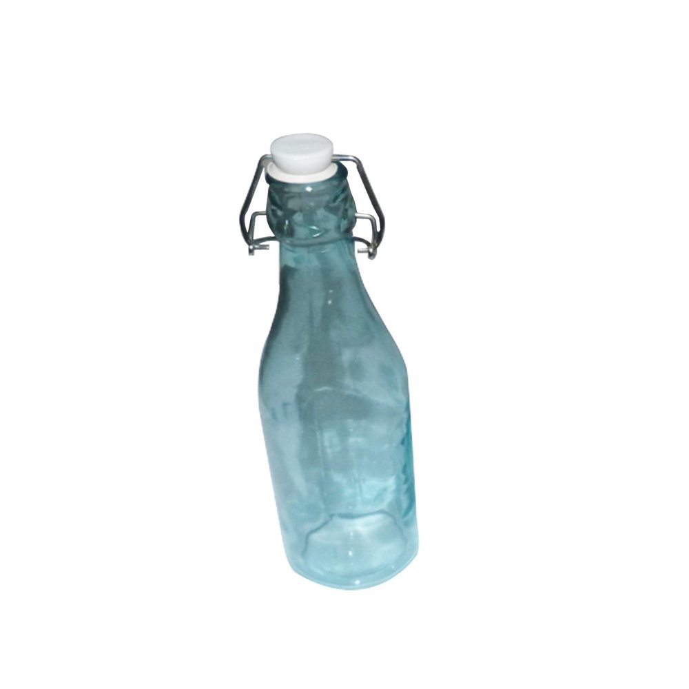 FixtureDisplays 6PK Decorative Glass Bottle-Dispenser Italian Bottle 2.5" Diameter 10.8" Tall 10572-SMALL-6PK